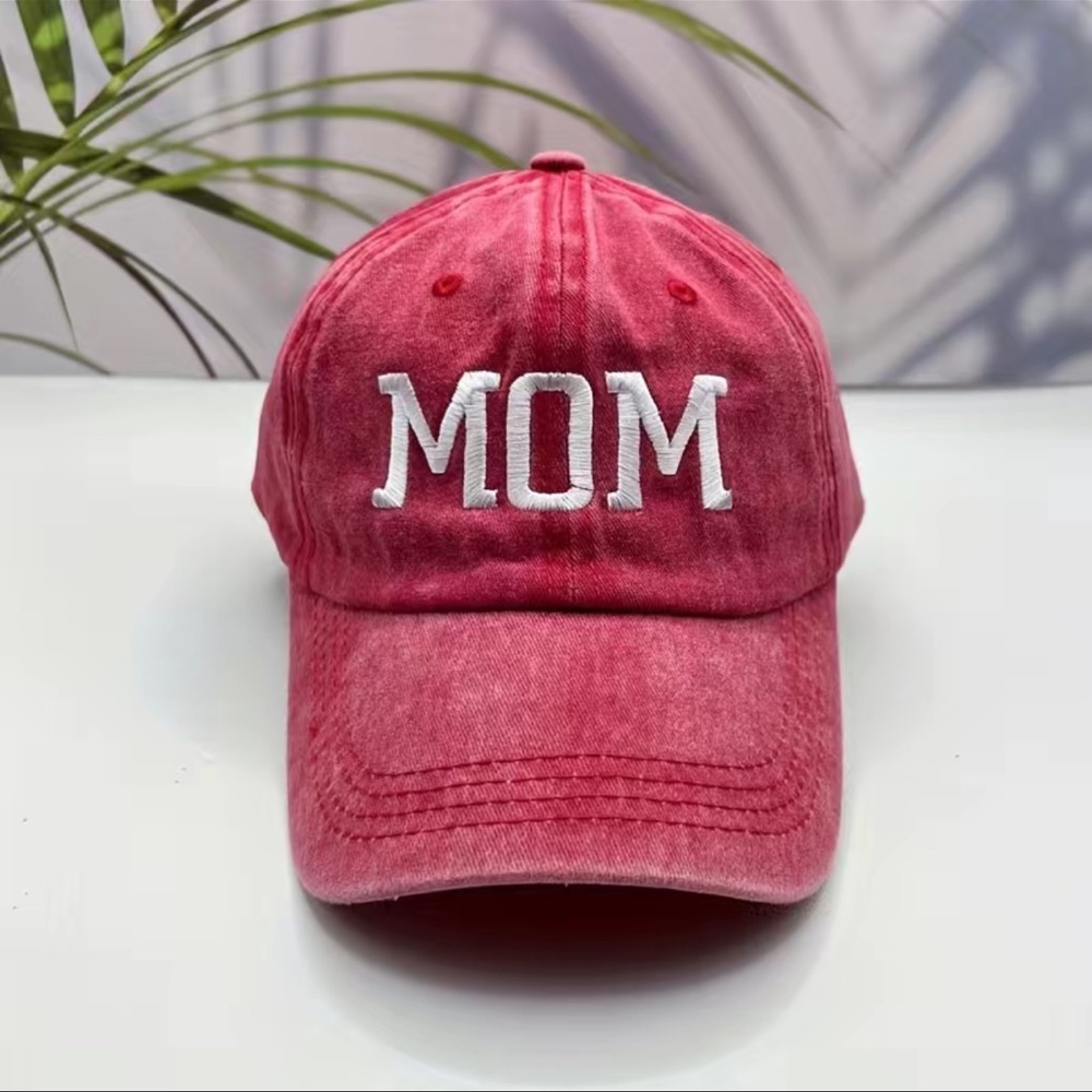 Mom Letter Print Baseball Cap